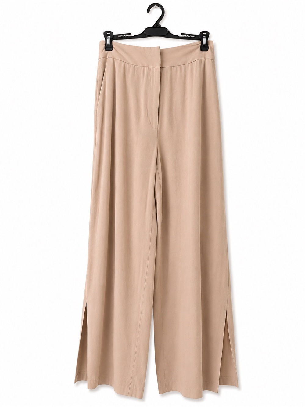 Gianni Bini NWT Wide Leg Split-Hem Pants in Beige